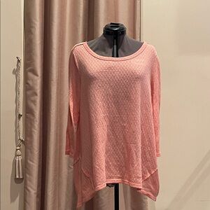 Chic New Directions Weekend Peach Blouse for Women (L)